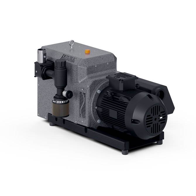 Bomba de Vacío de Garras Secas Republic Manufacturing Modelo RCV-300, Flujo 345 m³/hr, Vacío 150 mbar, Motor de 10 Hp, 230/460 m³/hr V, 60 Hz, 3 Ø