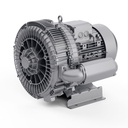 SOPLADOR REGENERATIVO MARCA REPUBLIC, MODELO HRC902. 8.4 hp | 6.3 KW, 3phase, 60 Hz, 227 CFM, 385 m3/hr, 177 in. H2O, 440 mbar (vacuum), 201 in. H2O, 500 mbar (pressure), 230/460 V.