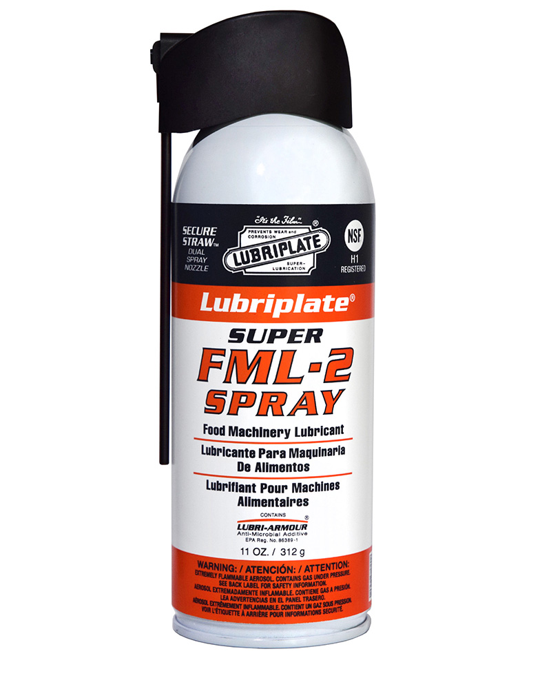 GRASA LUBRICANTE SUPER FML-2 EN AEROSOL, LUBRIPLATE L0145-063 GRADO NLGI 2 | FML SERIES GREASE, FOOD MACHINERY LUBRICANT (11OZ / 312G)