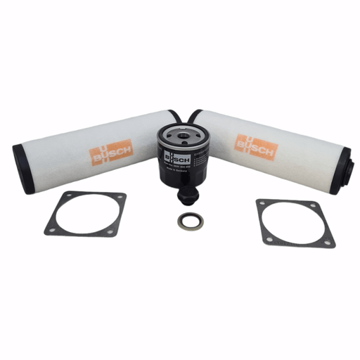 [0993.902.118 | 0993902118 | BUSCH] KIT DE FILTROS BUSCH P/BBA. R5 0063-0101 B/C/E/F | KIT, FILTER BUSCH 0063-0101 B,C,E,F | Service kit BUSCH R5 0063/0100 B/C/E/F