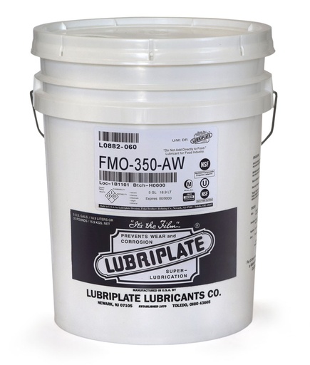 [L0882-060 | LUBRIPLATE] LUBRIPLATE L0882-060 FMO-350 AW ACEITE MINERAL BLANCO USP DE GRADO ALIMENTICIO | LUBRIPLATE L0882-060 FMO-350 AW USP WHITE FOOD GRADE MINERAL OIL (CUBETA 5 GAL)