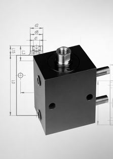 [HEB81813 | HEB] HEB Hydraulic Cylinder, Model #  BLZ400-8.1-16/10/25.00-206/B1/S5/S37-AO KOM 20052003/1